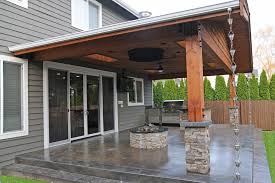 With just the right type of cover, your family. Seattle Cover Patio Ideas Craftsman With Covered Round Outdoor Pub And Bistro Sets Grill