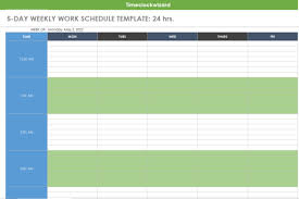 printable weekly employee schedule