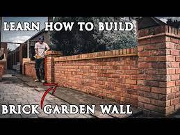 How To Build A Brick Garden Wall From