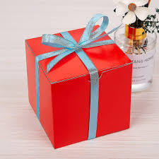 small red gift box 50 pack 4x4x4 inches