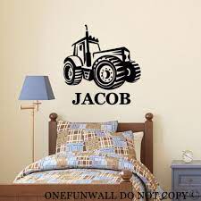 Tractor Farm Wall Decal Personalized