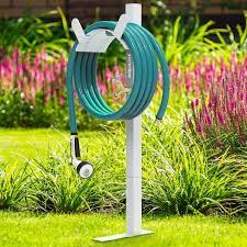 Garden Hose Stand With Brass Faucet