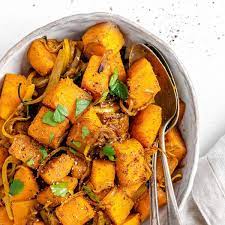 roasted ernut squash with indian