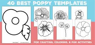 40 poppy templates remembrance day