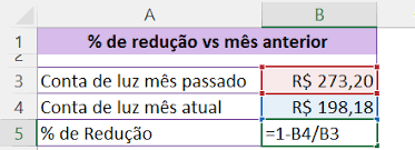 como calcular porcenem no excel