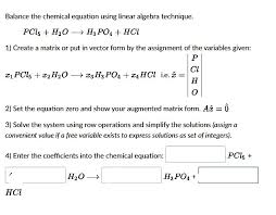 Answered Balance The Chemical Equation