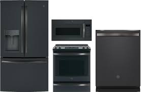 And considering how much time and energy we save thanks to our home appliances, there's no wonder they're essential. Ge Gereradwmw28766 4 Piece Kitchen Appliances Package With French Door Refrigerator Electric Range Dishwasher And Over The Range Microwave In Black Slate