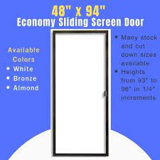 Economy Sliding Screen Door Assembled