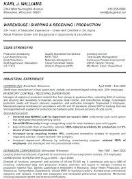 Warehouse Manager Sample Resume Warehouse Lead Resume Gallery Of