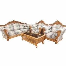 Square Wooden Fancy Modern Sofa Set