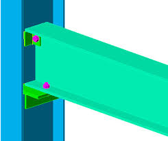 beam column web with t seat profile