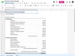 free startup budget templates