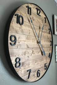 36 Wood Wall Clock Traditional Number