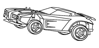 Rocket league is a soccer game with cars. Coloring Page Rocket League Domus 7