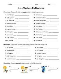 Reflexive Verb Conjugation Practice Learn Spanish Free