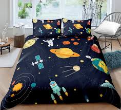 Outer Space Bedding Astronaut Rocket