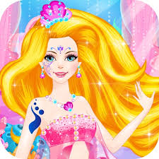 barbie dress up mermaid princess dress