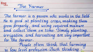 essay on the farmer english essay