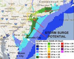 Hurricane Sandy Storm Surge Prediction Map Hurricane Sandy
