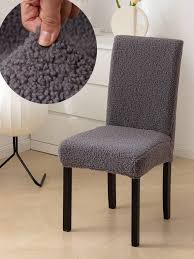 1pc Elastic Chair Cover Made Of Plush