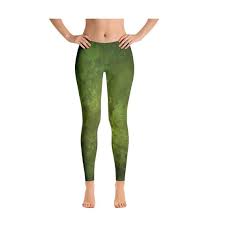 Womens Leggings Army Green Leggings Grunge Print Leggings Womens Yoga Pants Polyester Spandex Leggings Xs S M L Xl Size Print Leggings