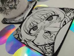 Bundle 6 Square Anime Lewd Hentai Ahegao Coaster sets 6 Styles, 1 per  style. 
