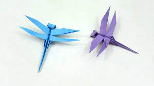 easy origami dragonfly paper