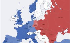 how europe was divided in the cold war
