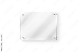 Blank Glass Name Plate Wall Mounted