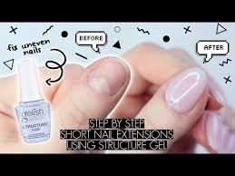 diy short gel nail extensions at home