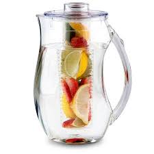 Fruit Infuser Water Pitcher With 3 Tubs