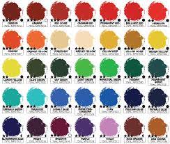 Colour Chart For Mont Marte Oil Colours