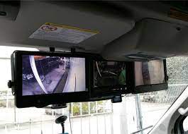 backup camera system with extended roof