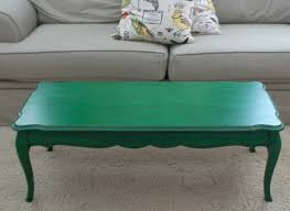 Coffee Table In Emerald Milk Paint