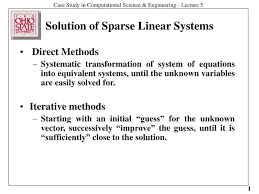 Ppt Solution Of Sp Linear Systems