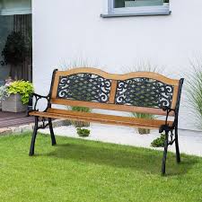 Wooden Outdoor Patio Garden Bench