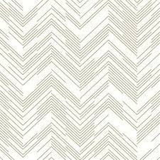 York Md7222 Modern Metals Second Edition White Gold Polished Chevron Wallpaper