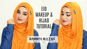 eid makeup hijab tutorial ramsha