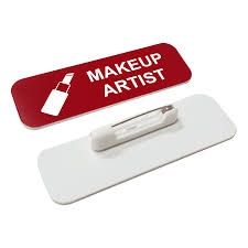 makeup artist 1 x 3 name badge