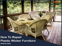how to repair plastic wicker furniture
