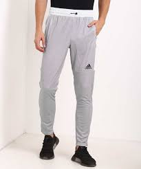 Adidas Color Block Men Grey Track Pants