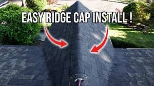 install ridge caps on a roof