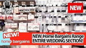 new in home bargains wedding range