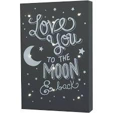 Shop for light up wall decor at bed bath & beyond. Crown Craft Love You To The Moon Light Up Wall Decor Wall Decals