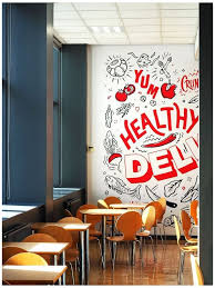 Cafe Wall Mural Design At Lincoln