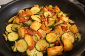 fried leftover potato vegetables