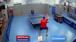 kous vs stoupas table tennis match