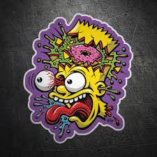 Tons of awesome bart simpson supreme wallpapers to download for free. Aufkleber Bart Simpson Zerlegt Webwandtattoo Com