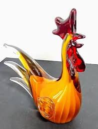 Vintage Murano Art Glass Rooster
