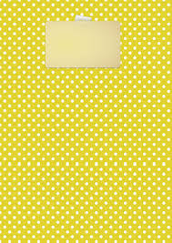 Yellow Polka Dot Binder Cover Template Free Printable